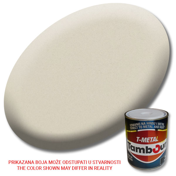 Direct paint for metal<br>Tambour, White Glossy - 543-101<br>0,75L, Pcs<br>#4179