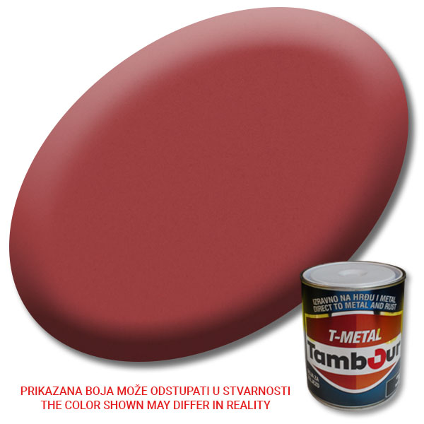 Direct paint for metal<br>Tambour, Red - 543-196<br>0,75L, Pcs<br>#4320