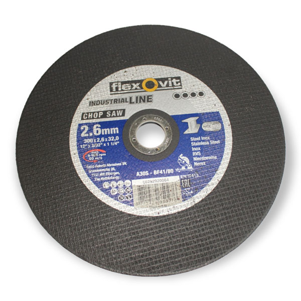 Cutting disc<br>Cutting disc - Flexovit inox i metal<br>300X2,6<br>#2546