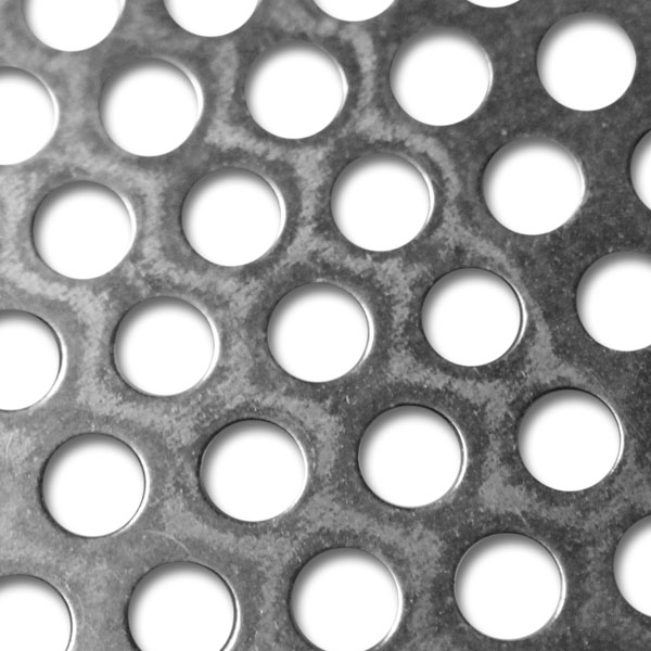 Sheet metal - perforated - round holes - galvanized<br>RV 5-8<br>1.0x1000X2000<br>#4423